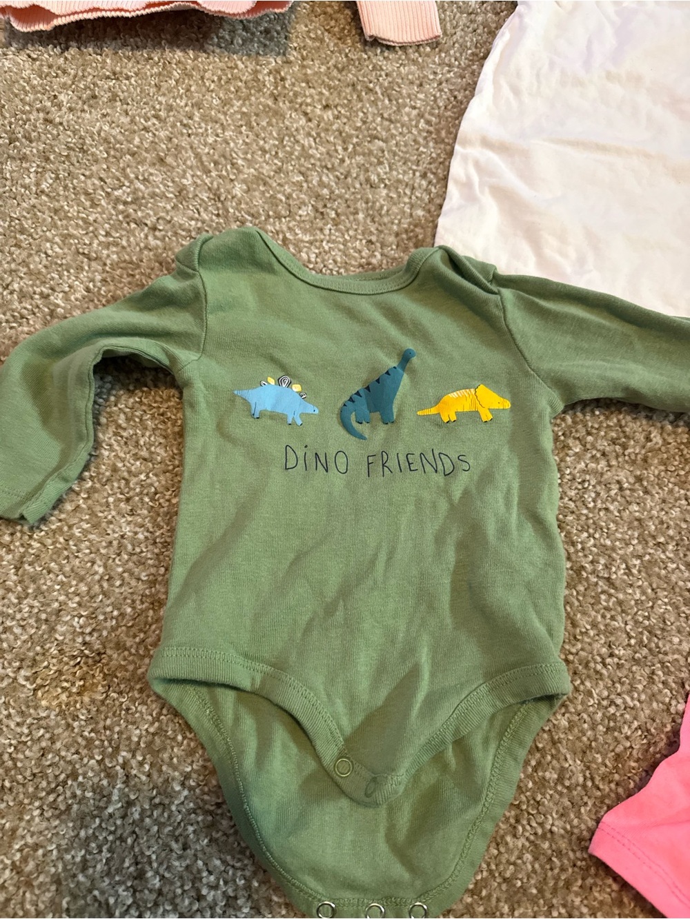 Laughing Llama Dino Friends Baby Bodysuit Size 6M